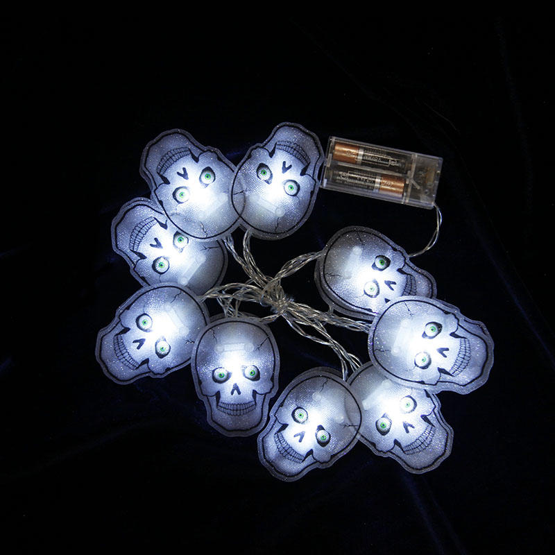 10L LED double-sided PVC skull Halloween Lights