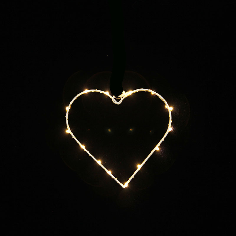 15L LED copper wire lamp around the love iron frame