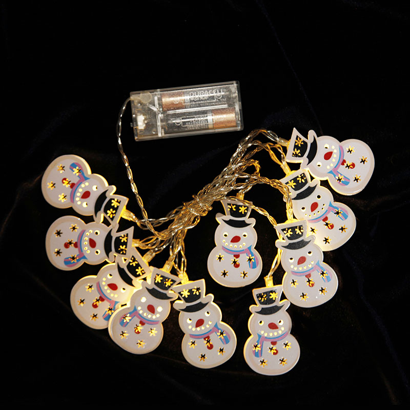 10L LED PVC Iron Snowman