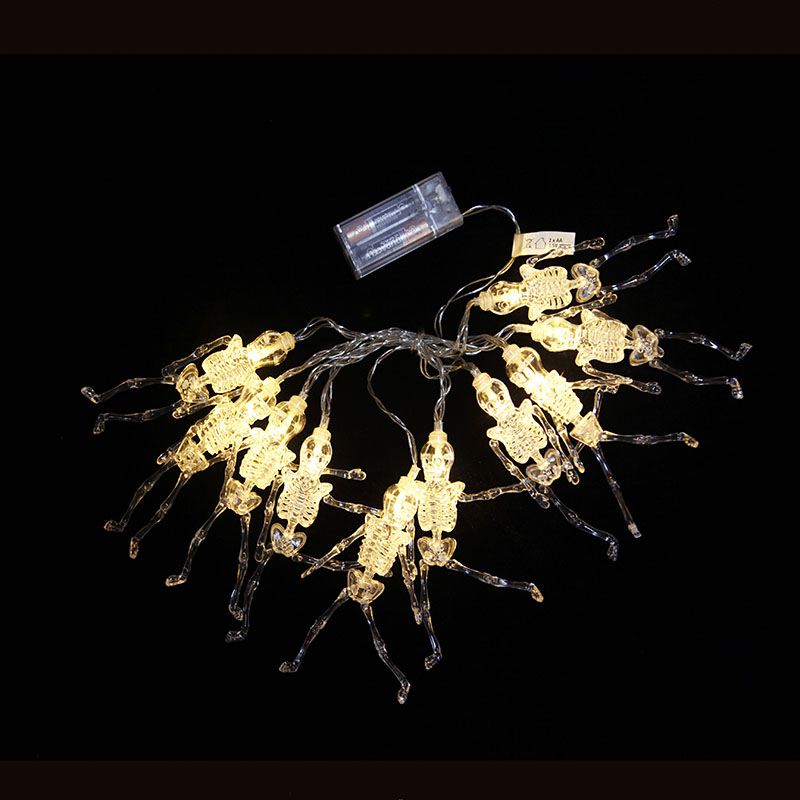 10L LED Skull Skeleton Halloween Lights