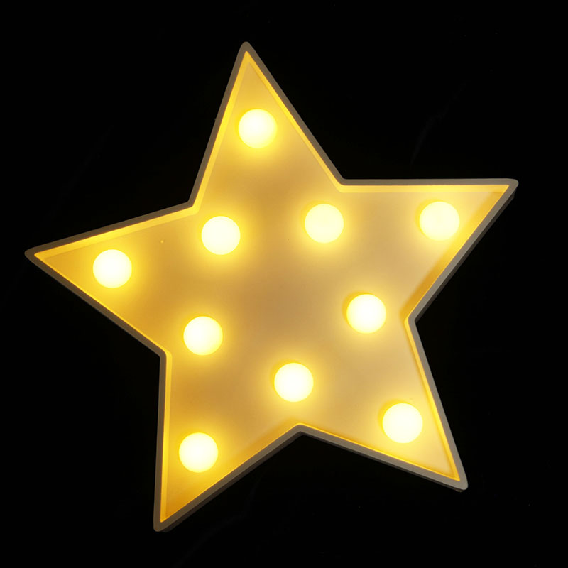 10L LED five-pointed star modeling lamp (MDF backplane)