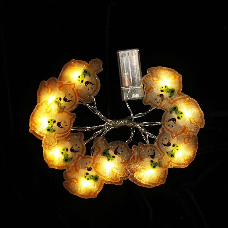 10L LED plastic double-sided ghost Specter Halloween Lights