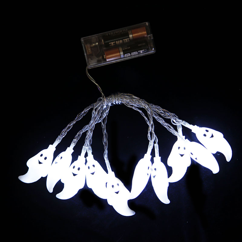 10L LED plastic little ghost Specter Halloween Lights