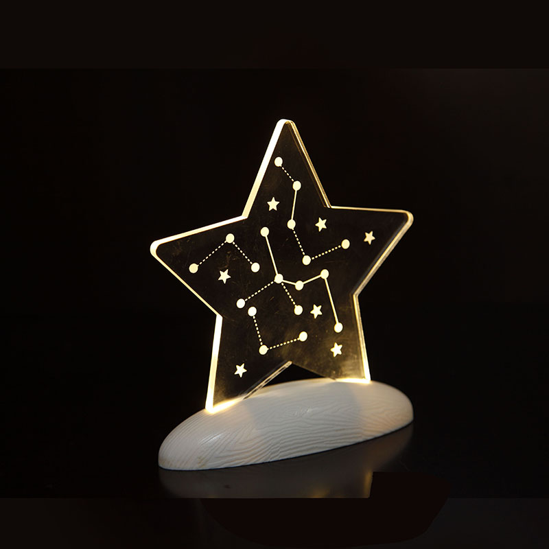2L LED Acrylic Pentagram