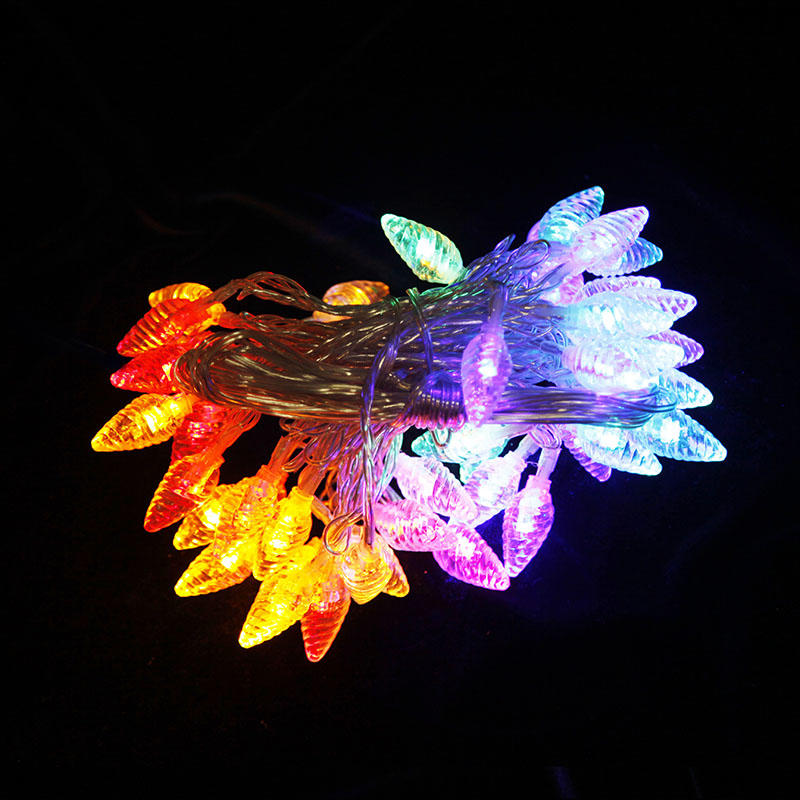 80L LED Four Color Plastic Pine Cone