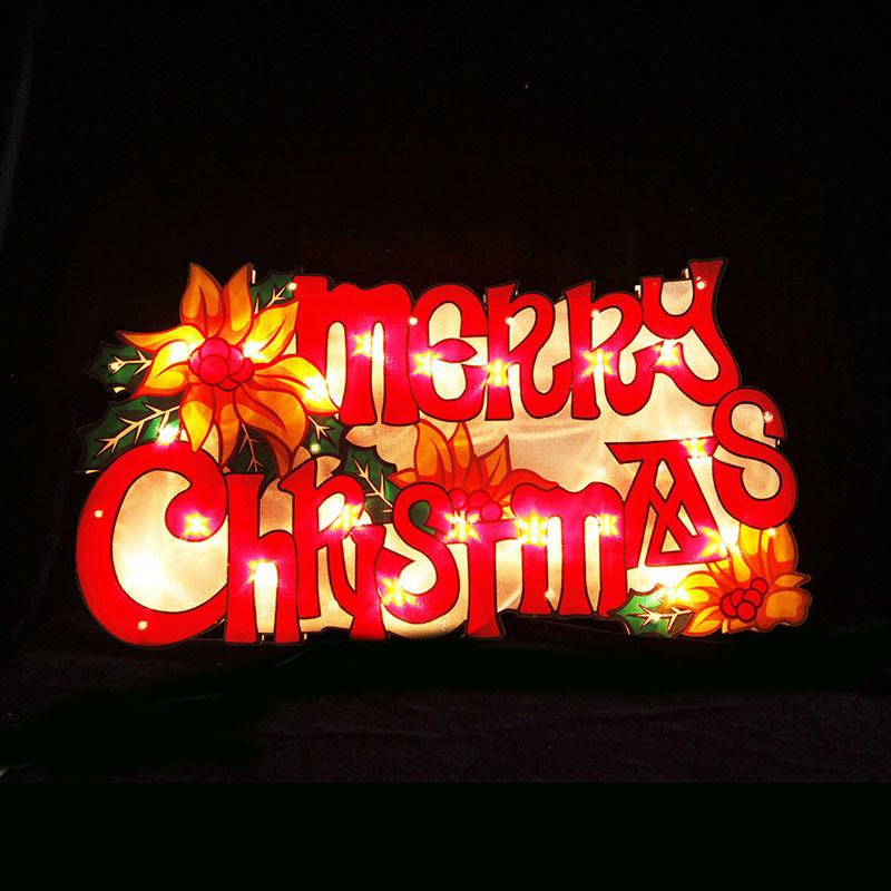 MERRY CHRISTMAS PVC Window Light