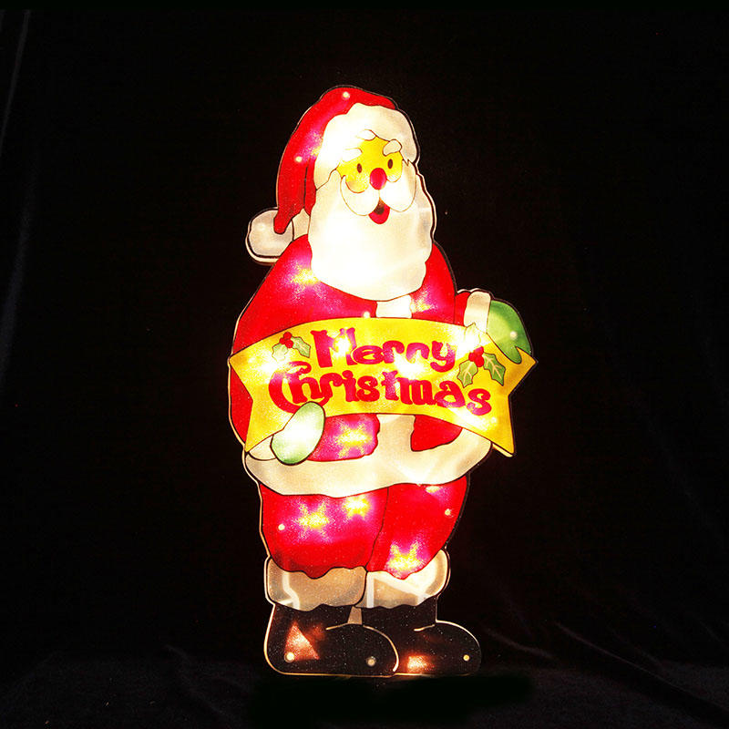 Santa MERRY CHRITMAS Window Light